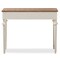 Baxton Studio Marquetterie Oak and Whitewash Writing Desk 134-7191 - alternate 2
